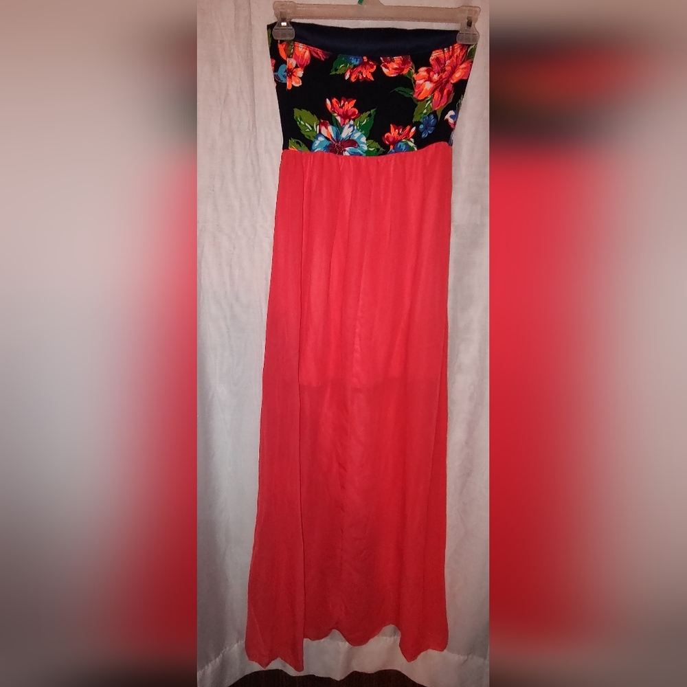 Vanilla Bay casual maxi strapless dress size M